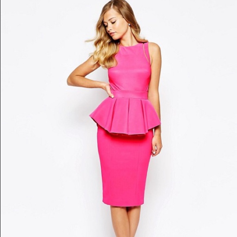 Fuschia Peplum Dress!!!! NWT!